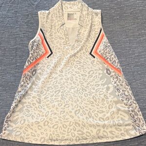Lucky in Love Cream Leopard Print Sleeveless Active Tank